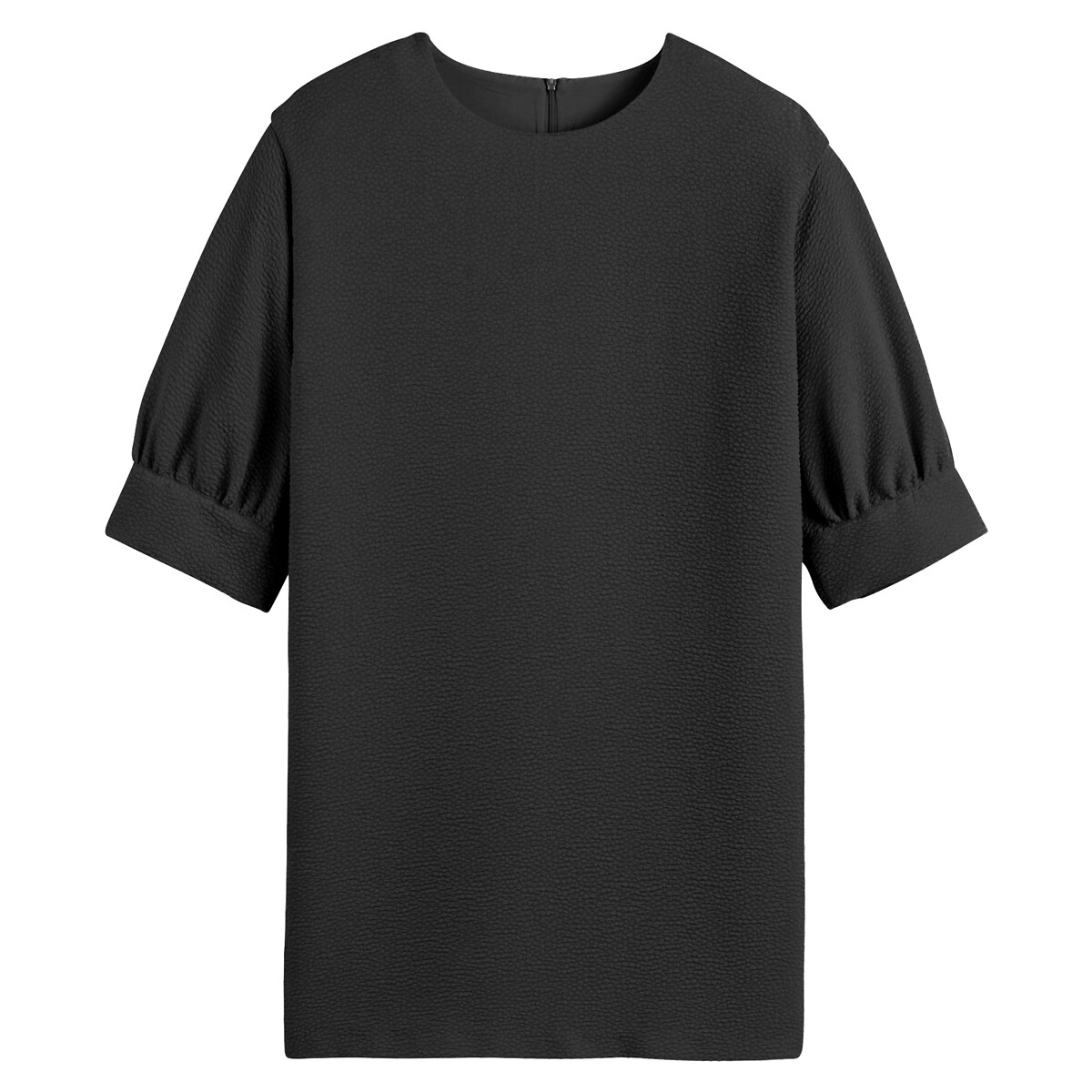 COLEÇÕES LA REDOUTE<br>Vestido curto reto, jacquard em relevo