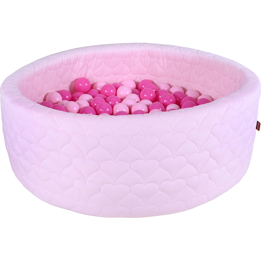 knorr toys® Bällebad soft Cosy heart rose mit 300 Bällen, pink