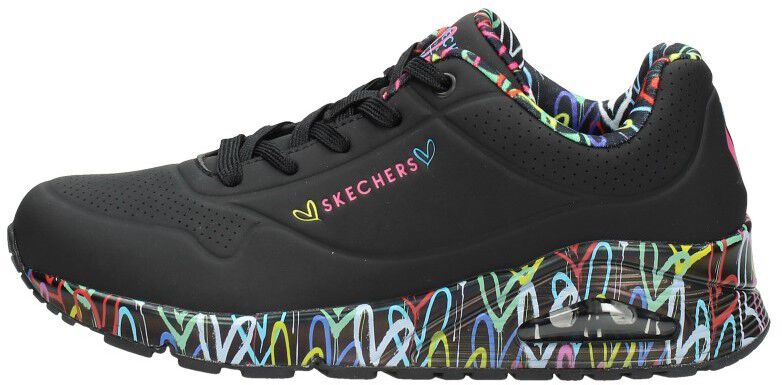 Skechers Uno Loving Love zwart