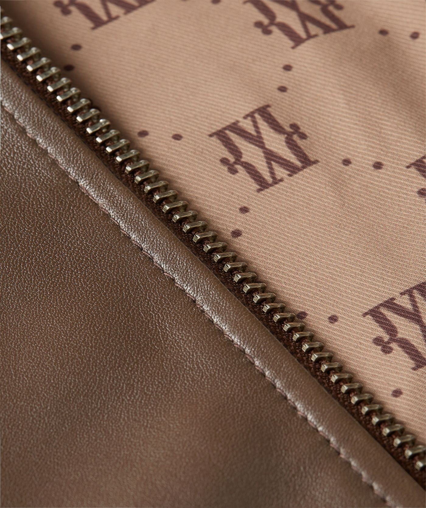 LUA regular fit jacket van leer - dark brown