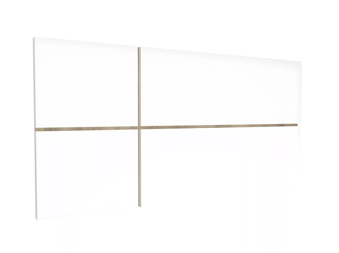 Tête de lit enfant coloris blanc / Cambrian - Hauteur 50 x Longueur 100 x Profondeur 3.2 cm