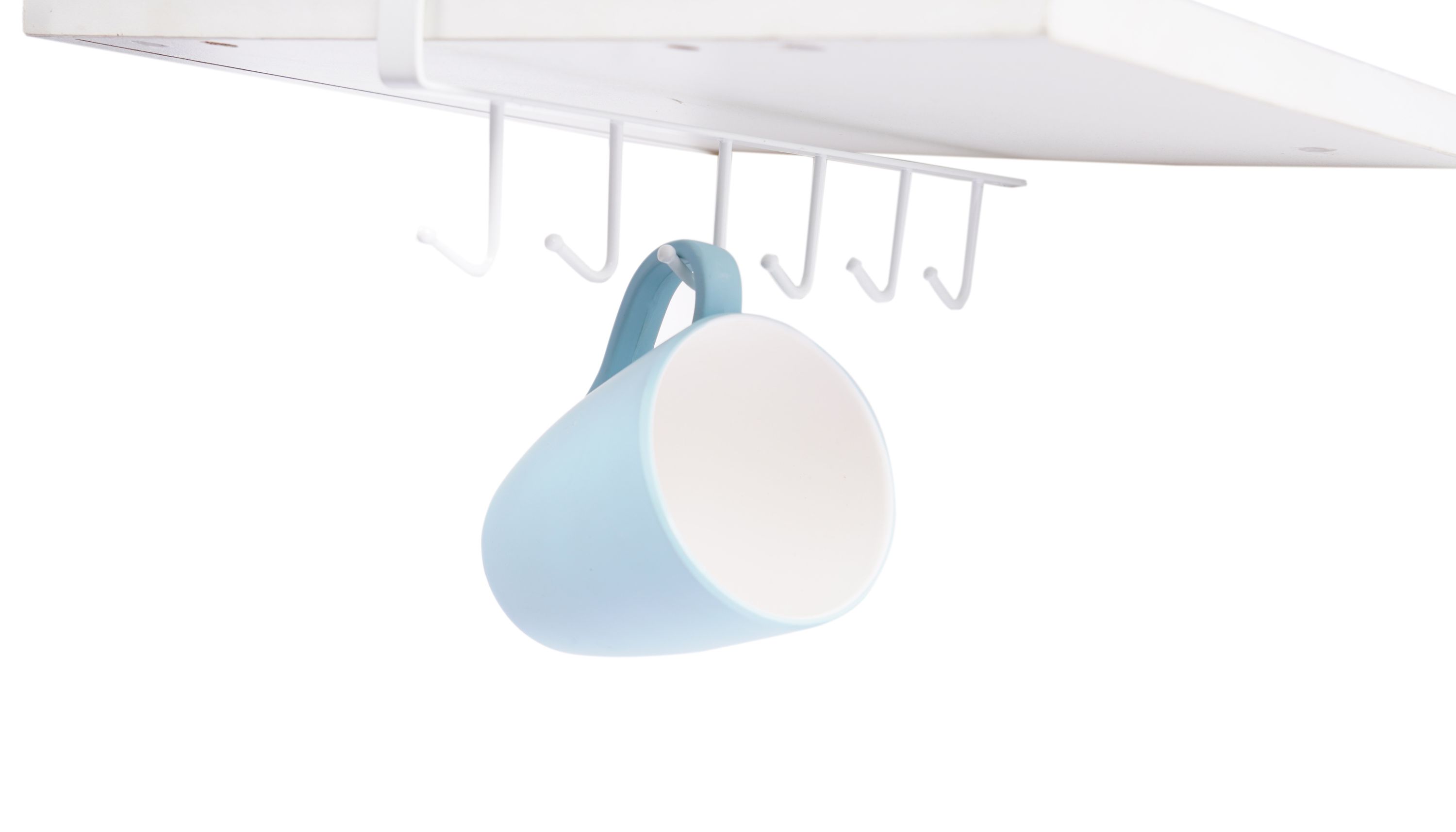 Schrankeinsatz Tassenhalter weiss