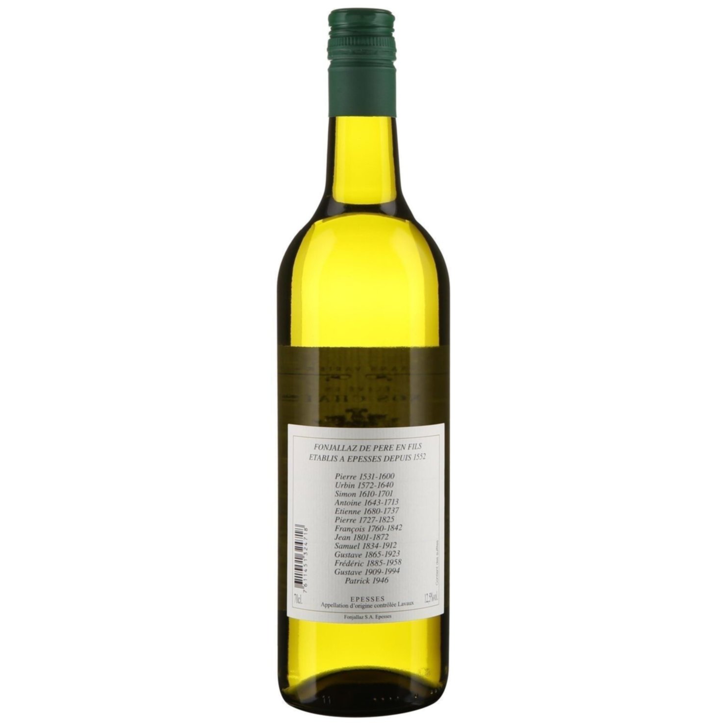 Lavaux AOC Epesses Les Mûriers Domaine Fonjallaz -70cl