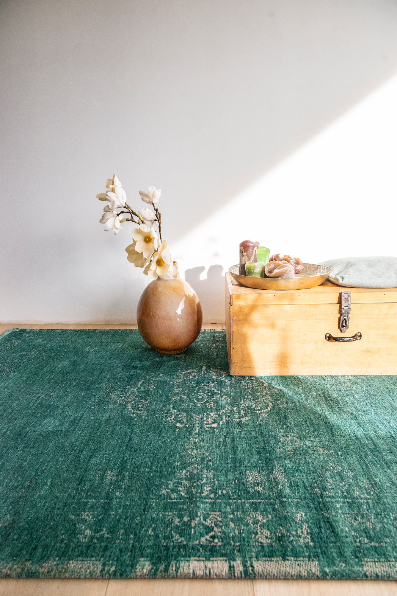 Ecorugs vloerkleed Medallion groen 80x150 cm