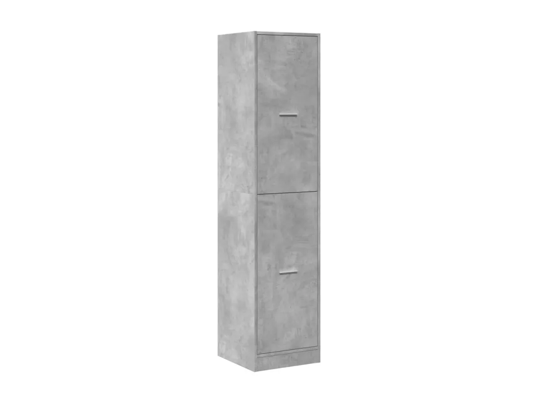 Armoire d'apothicaire gris béton 40x41x174,5 cm bois ingénierie