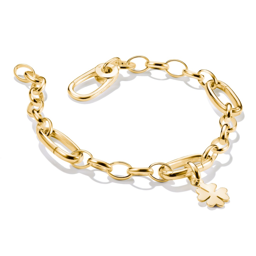 Thomas Sabo Connect Charm-Armband mit drei Connect Links vergoldet