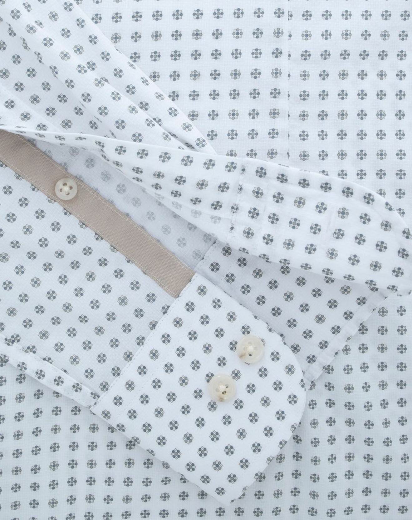 Hackett London Chemise Slim Fit imprimée foulard blanche