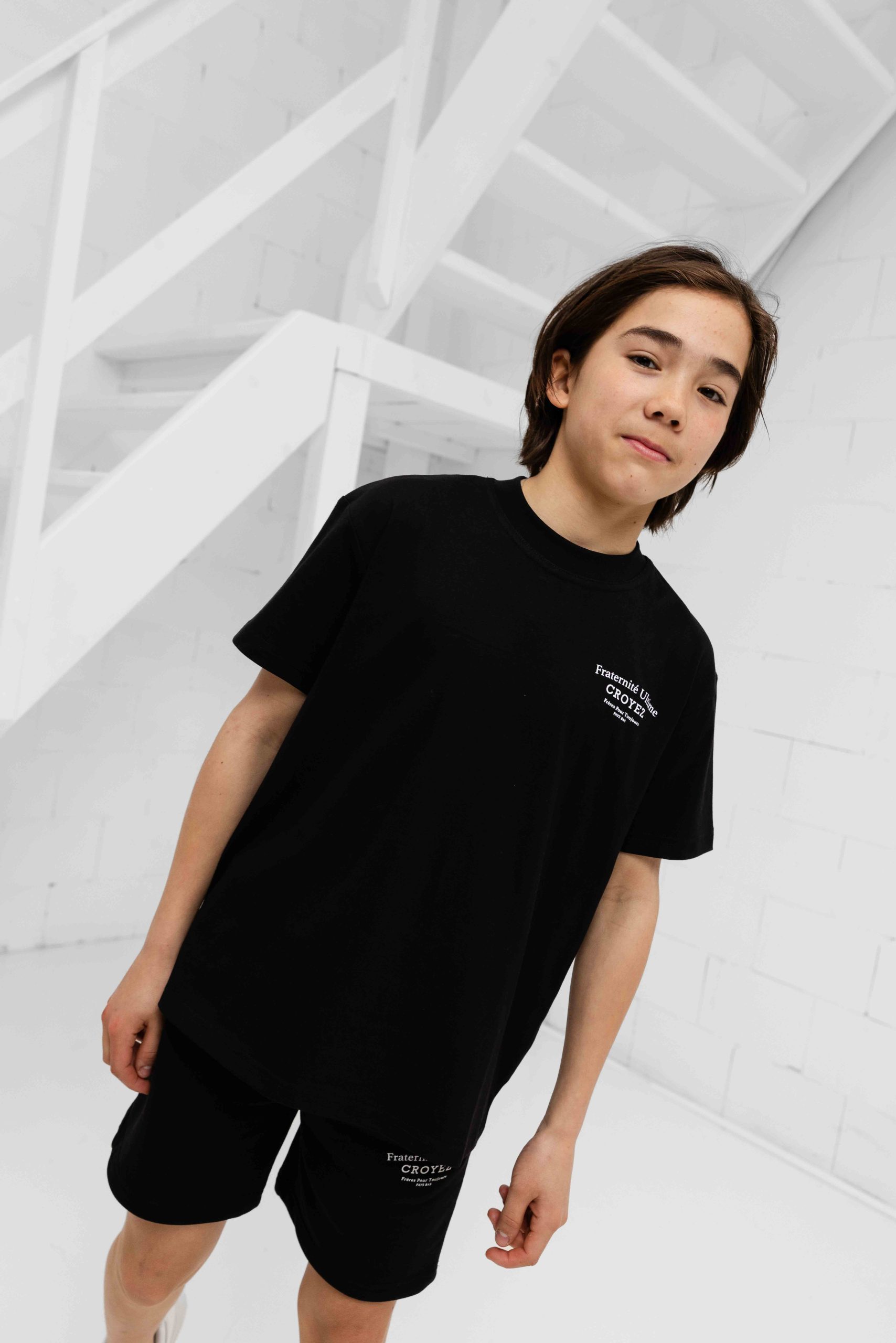 Croyez Mini Fraternité T-Shirt Kids Zwart