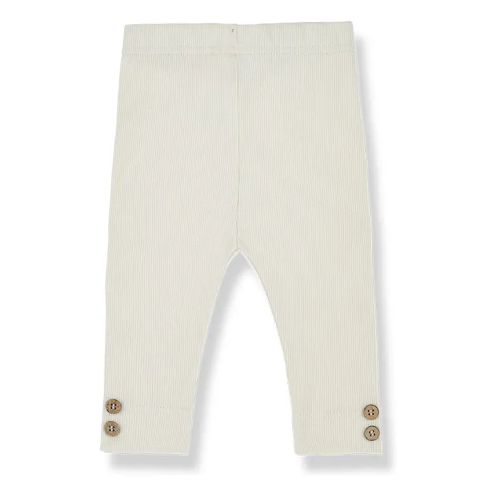 1+ in the family Legging Sina Côtelé | Ecru
