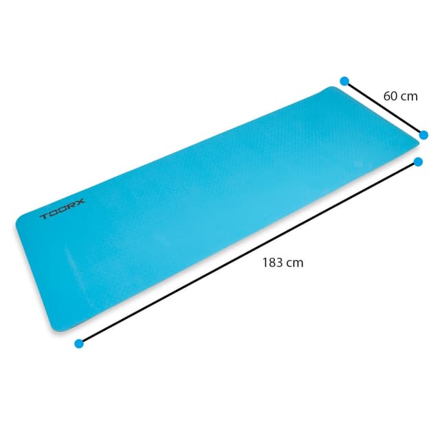 Toorx Yoga Måtte Pro 6 mm. Blå/Grå