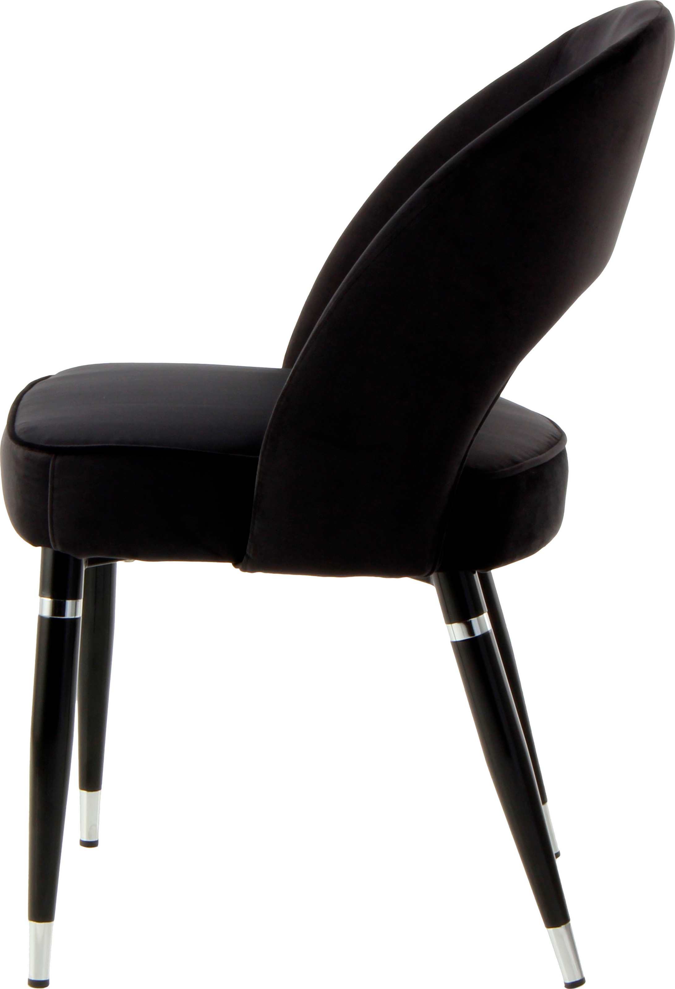 Kayoom Polsterstuhl »Stuhl Courtney 525 2er-Set, 2er-Set Stühle, komfortables Sitzgefühl« (Set) 2 Stk.samtweicher Bezug, modern, weicher Stoffbezug