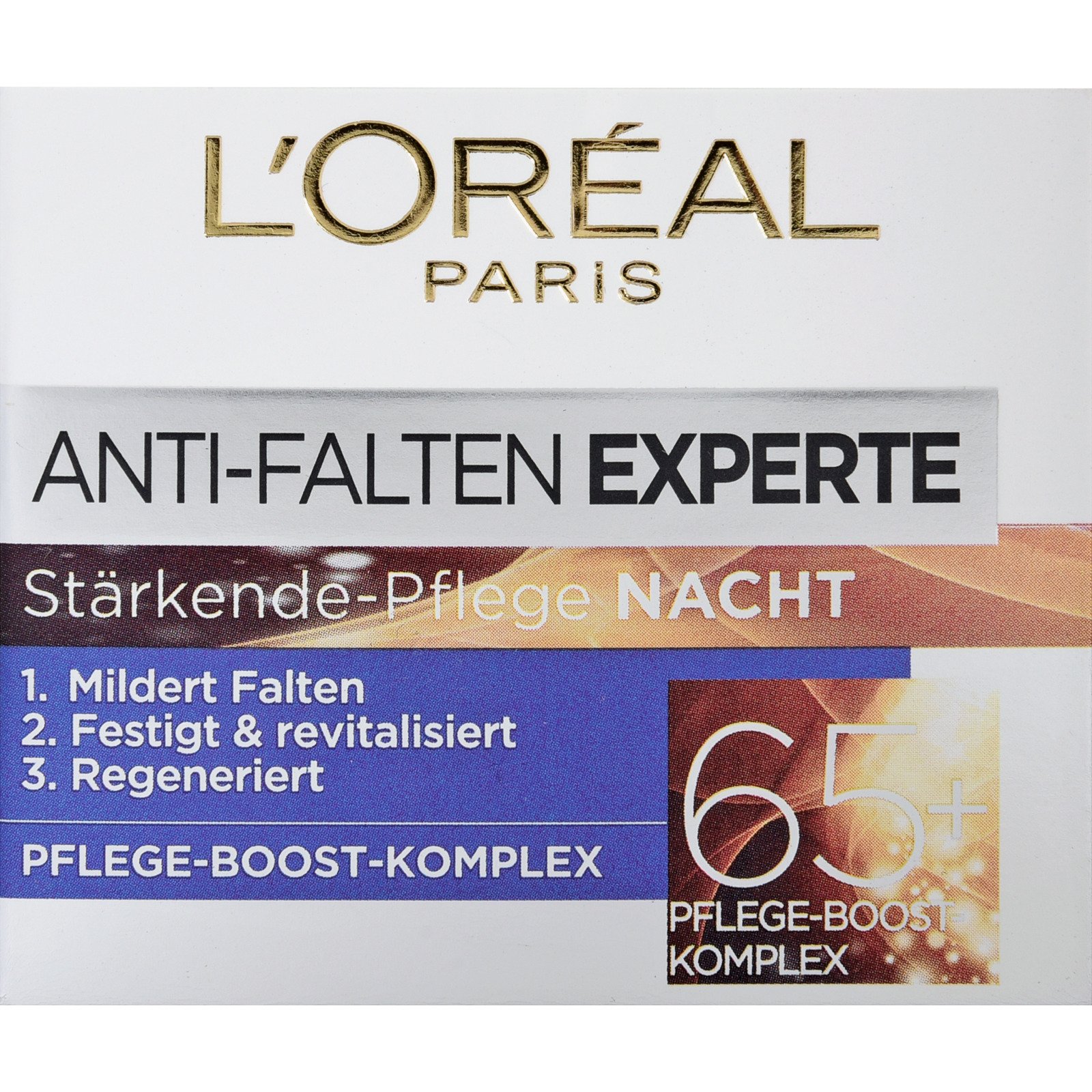 L’Oréal Anti-Falten Experte Stärkende Nachtpflege 65+ Pflege-Boost Komplex 50 ml