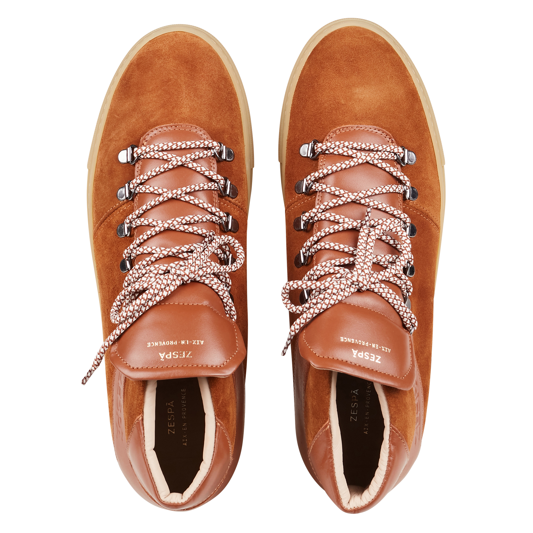 Baskets montantes en cuir | Marron