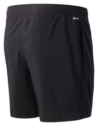 Short 2-en-1 New Balance Core Run 7in Noir Homme