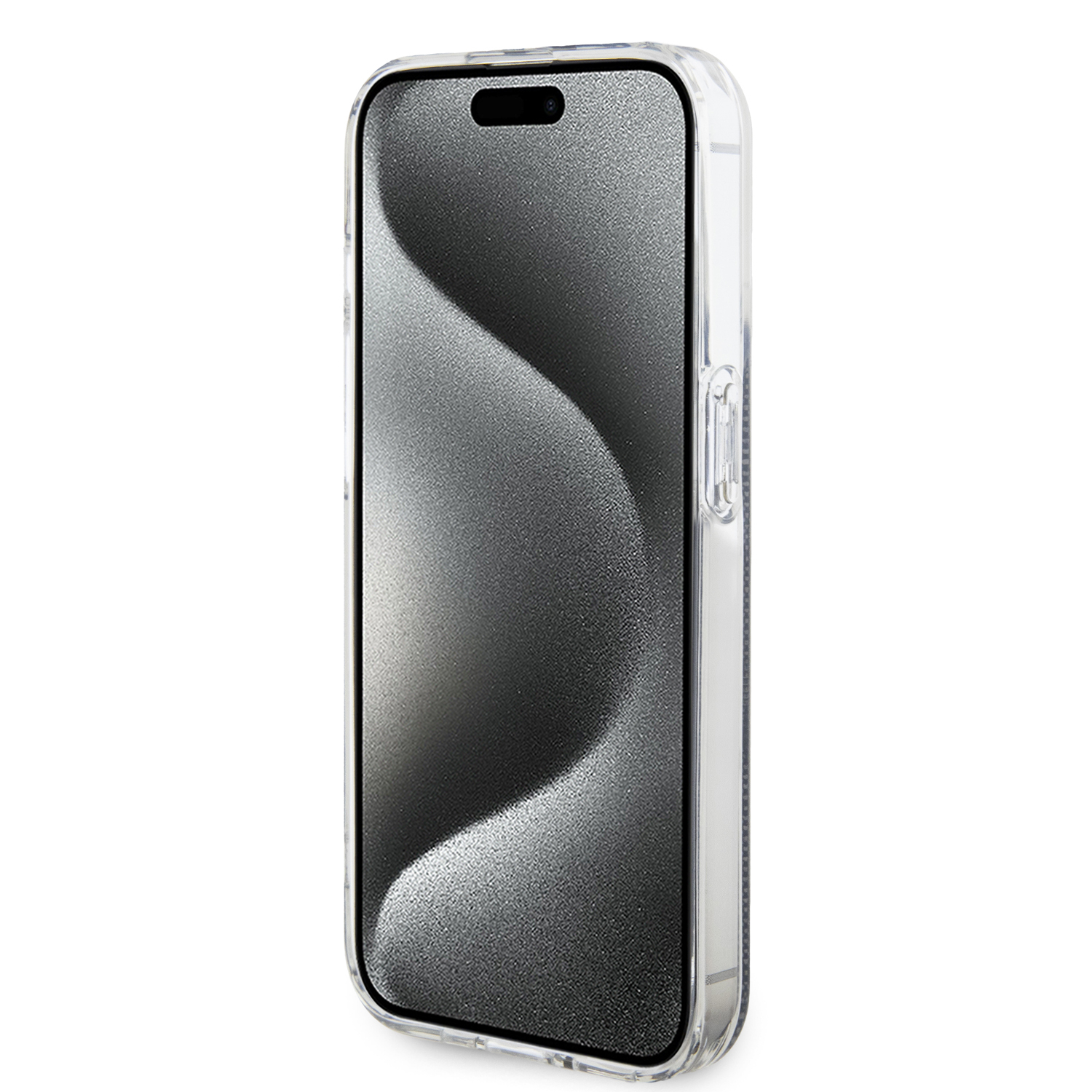 iPhone 15 Pro Hybrid Hardcase Hülle IML 4G Gold Stripe (GUHCP15LH4PSEGK) - Schwarz
