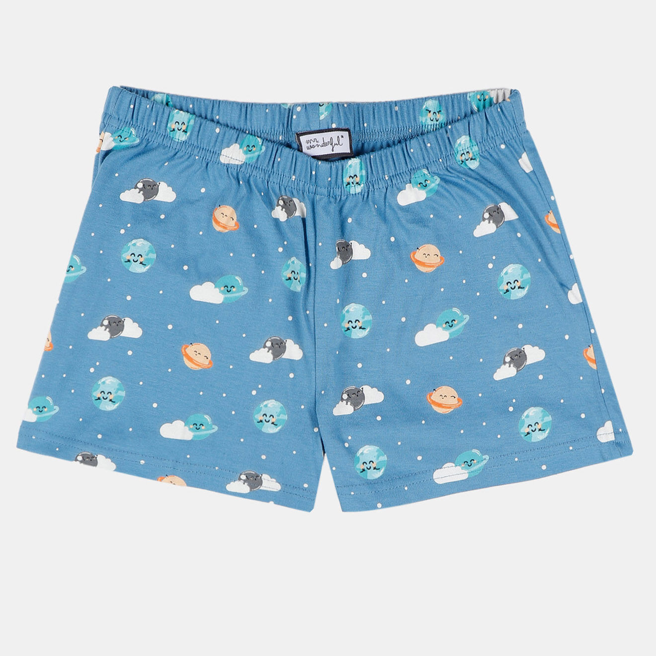 Mr Wonderful Pyjama Girl's explore T-Shirt & Short bleu