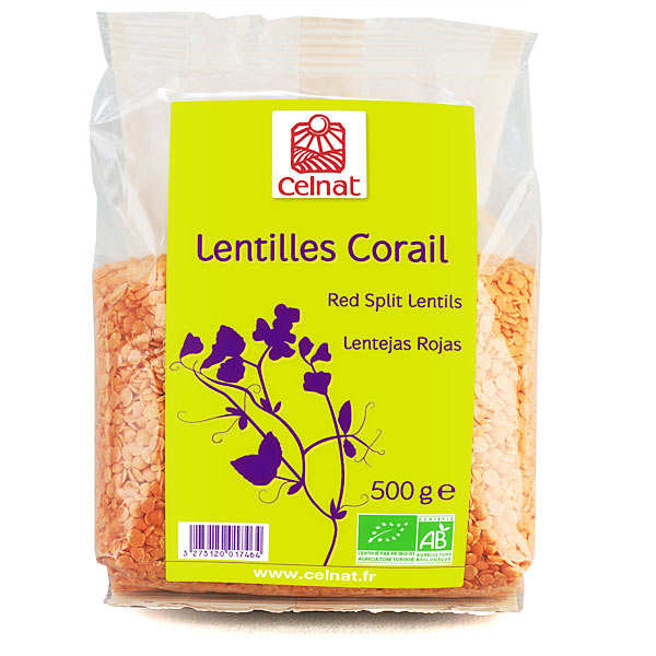 Lentilles corail bio
