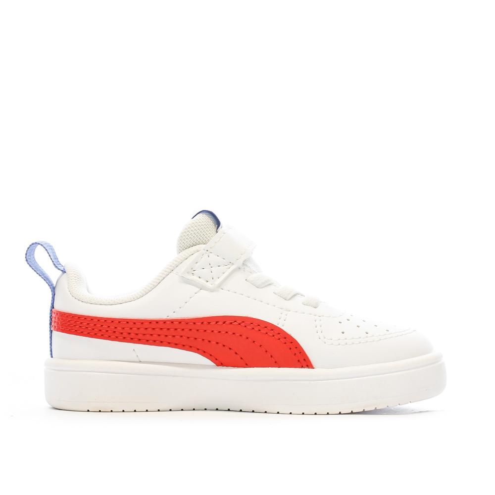 Puma Baskets Blanc/Rouge Fille/Garçon Puma Rickie