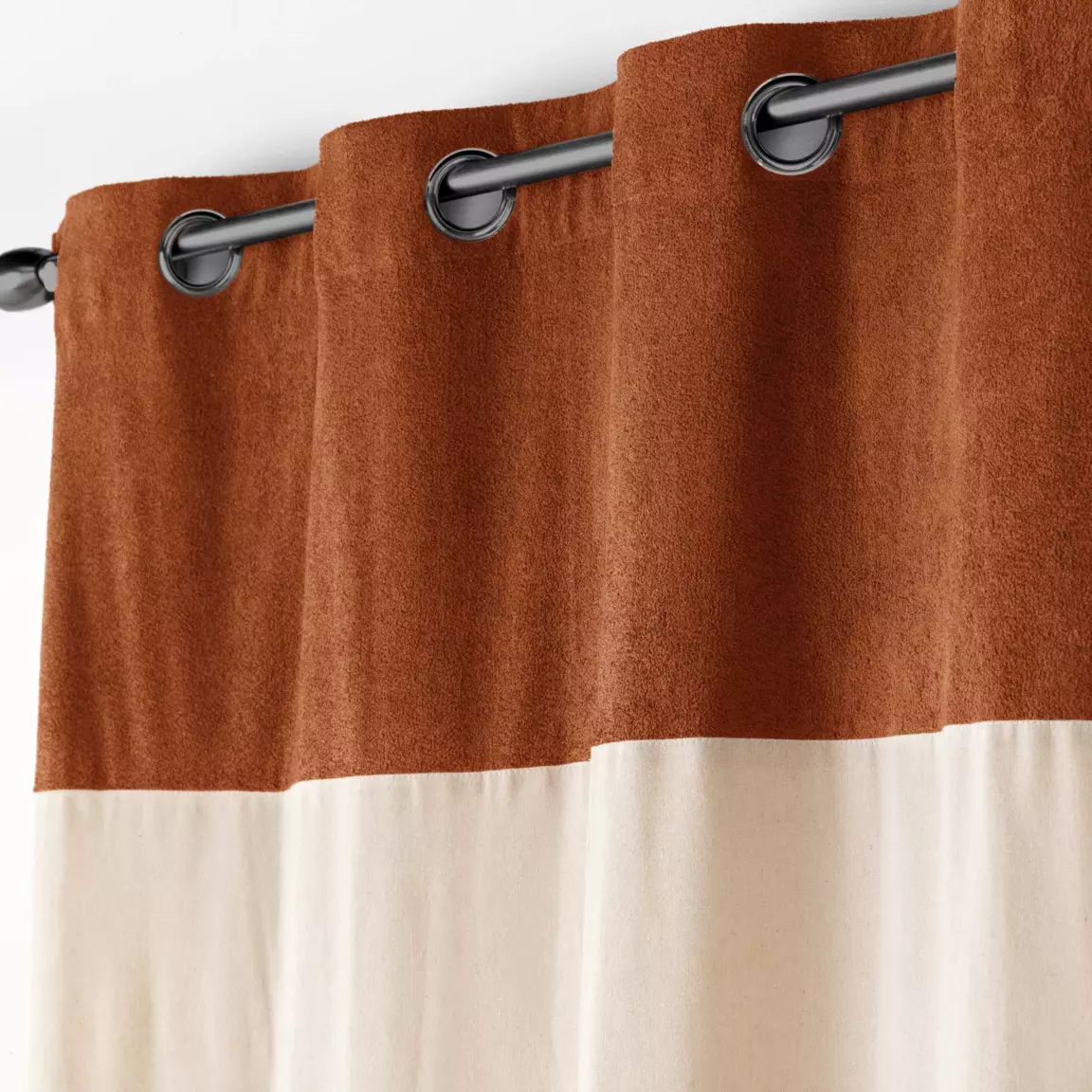 Rideau bouclette (140 x 240 cm) Tessa Camel