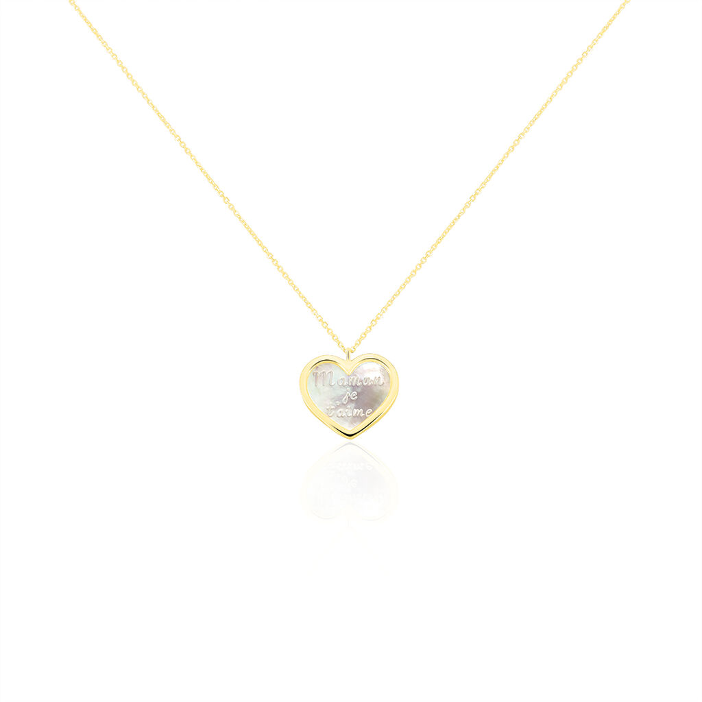 Collier Josine Or Jaune Nacre