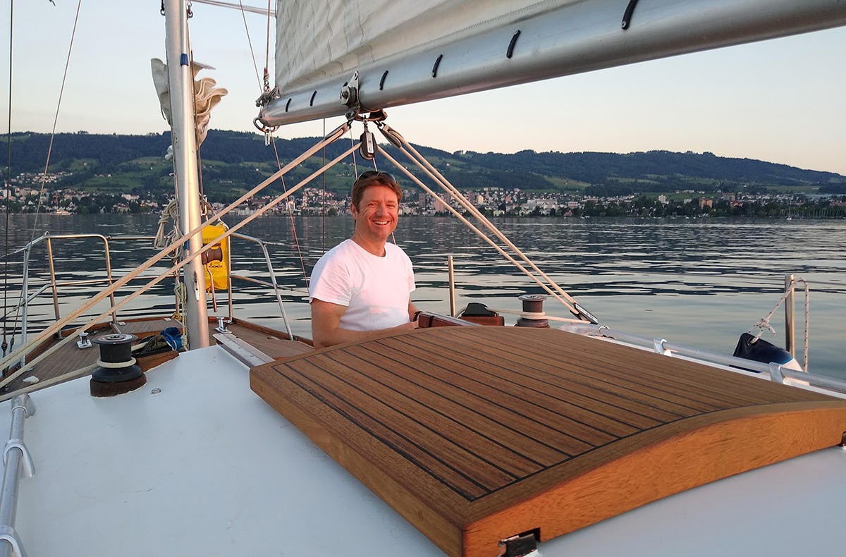 Segeln am Abend Bodensee