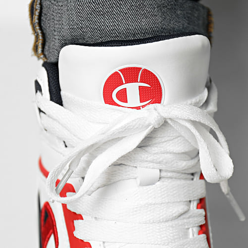 Baskets Montantes 3 Point Mid S22119 White Navy Red