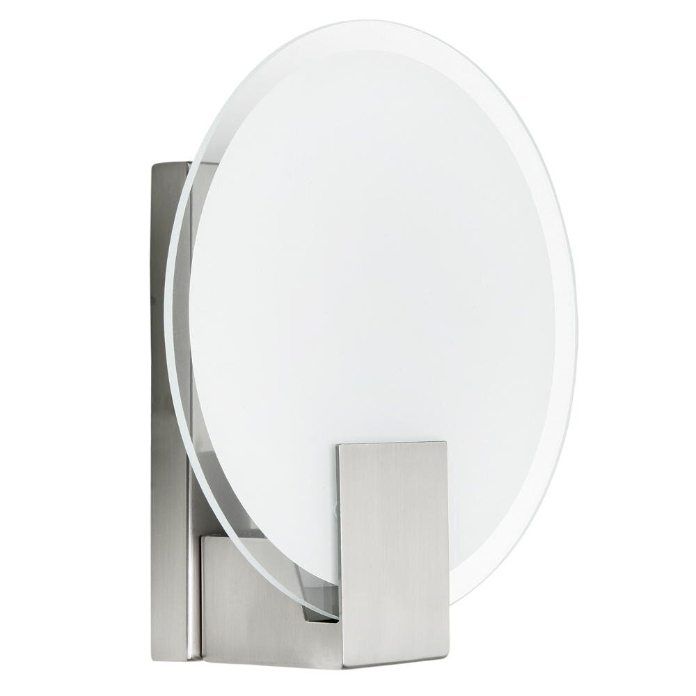 Sonian wandlamp in zilver en wit, E14, rond