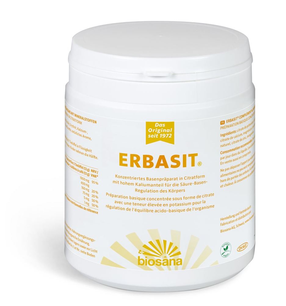 Erbasit konzentriertes Basenpräparat<br>700 g, Dose, Pulver