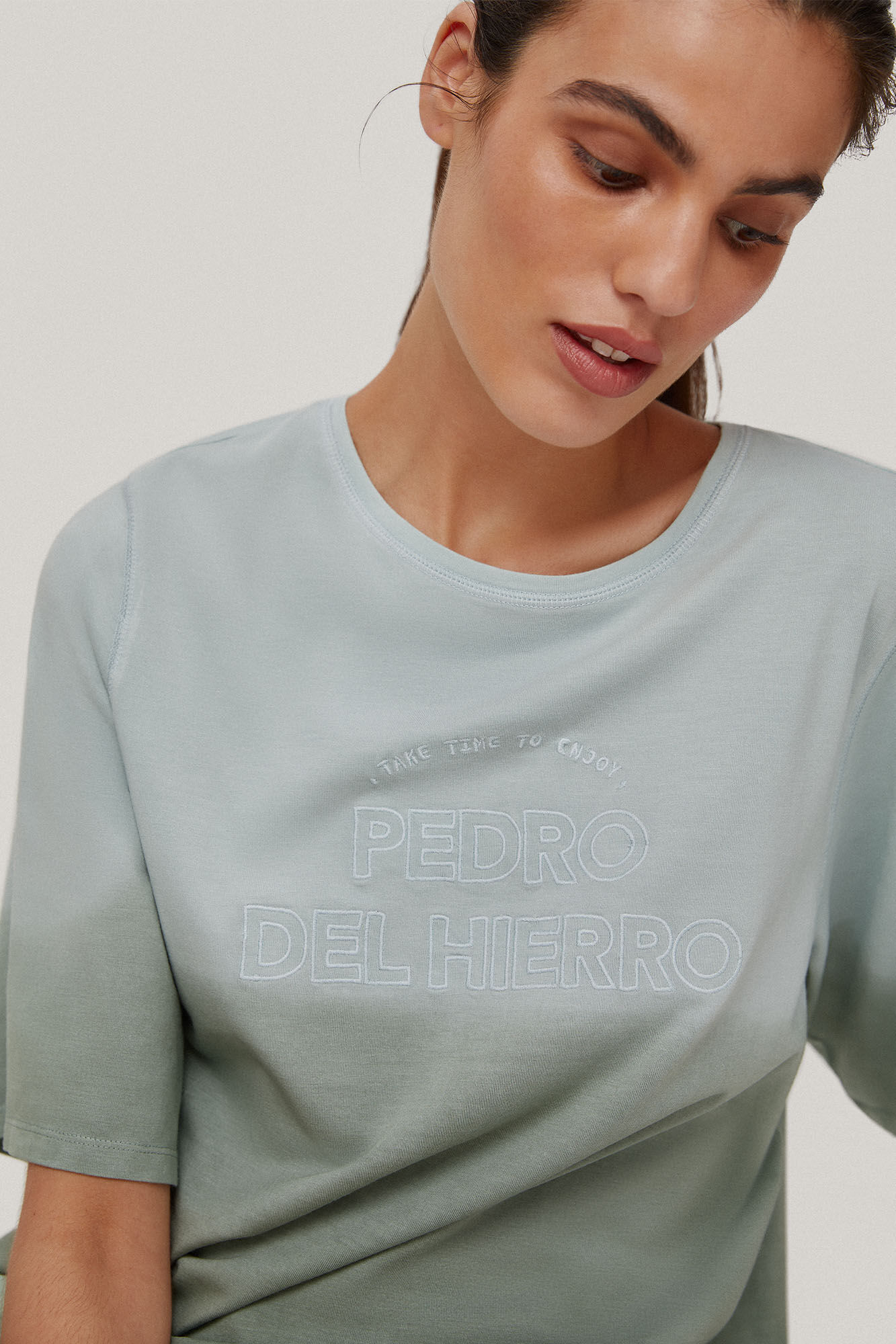 Camiseta com estampa tie-dye - Verde