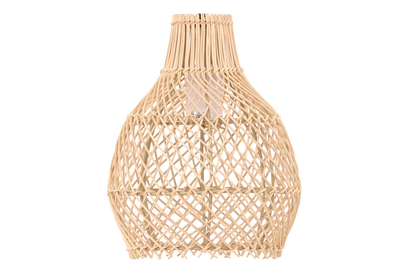 Varekil taklampe Skjerm i rotting med sort ledning