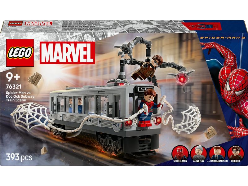 LEGO® Marvel Spider-Man vs. Doc Ock: 76321 Superhelden-U-Bahn-Bau-Set, Showdown in der U-Bahn