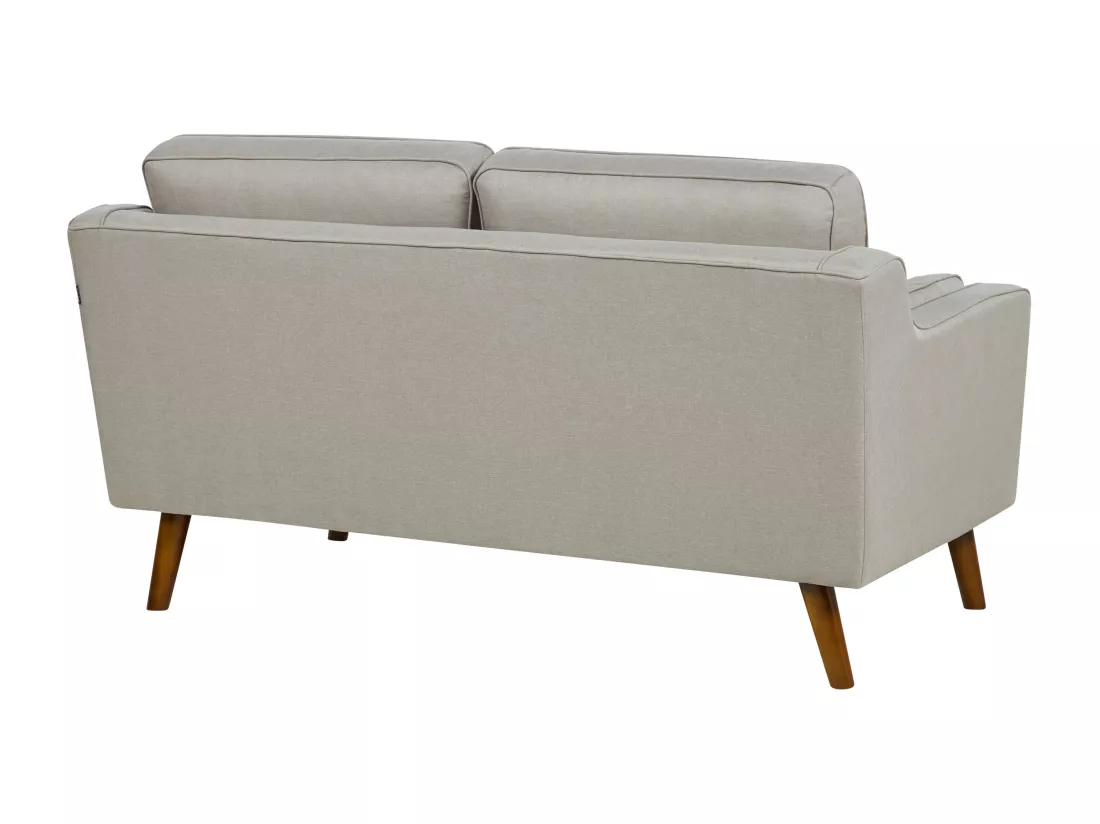 Canapé 2 places en tissu beige LOKKA