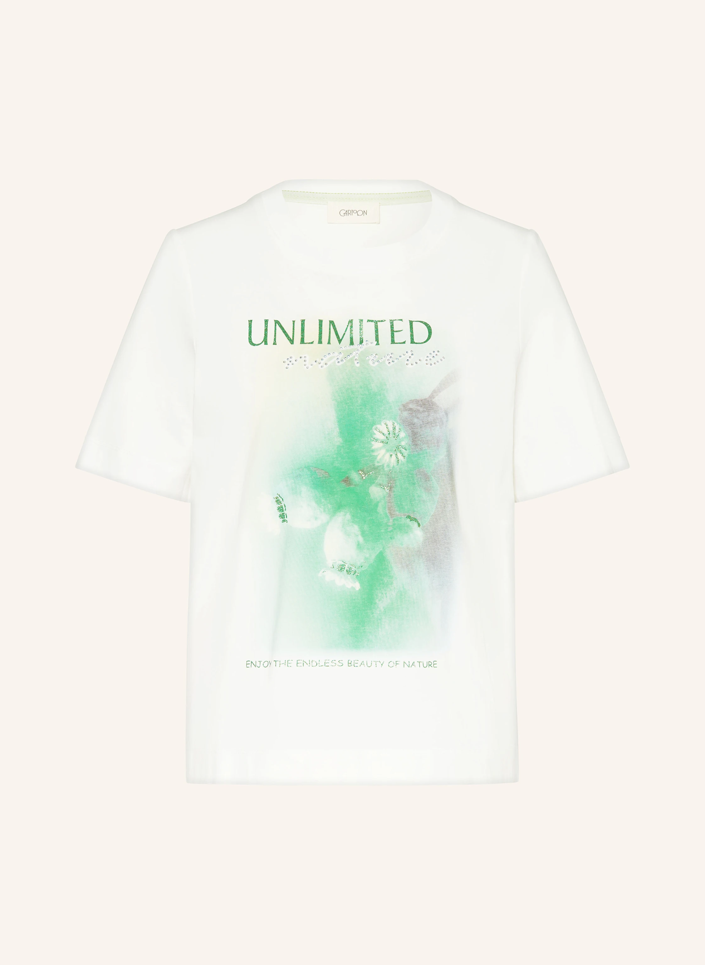 CARTOON T-Shirt mit Schmucksteinen