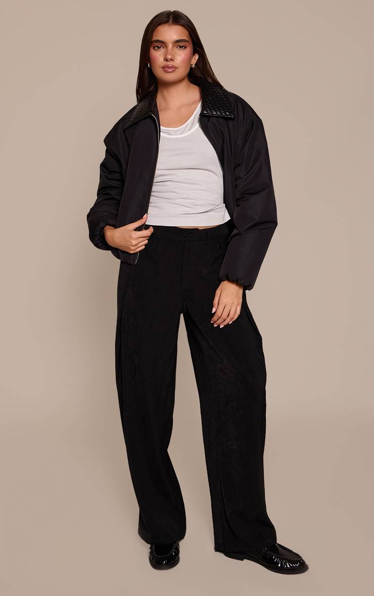 Gris Débardeur Extensible Doux À Détails Contrastés