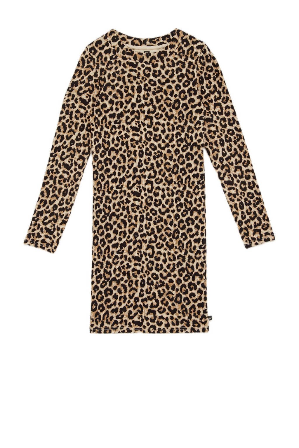 WE Fashion bodycon jurk bruin