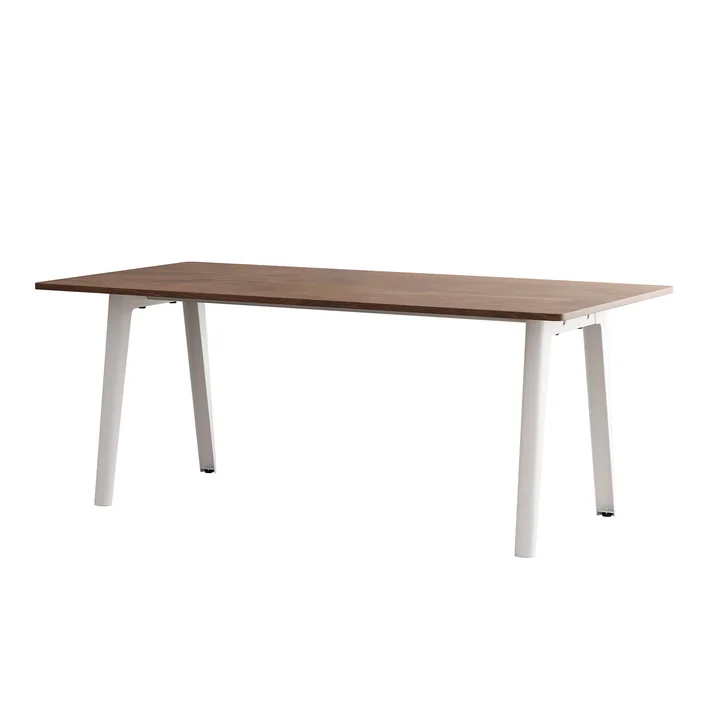TipToe - NEW MODERN Esstisch 95 x 190 cm, Walnuss / cloudy white