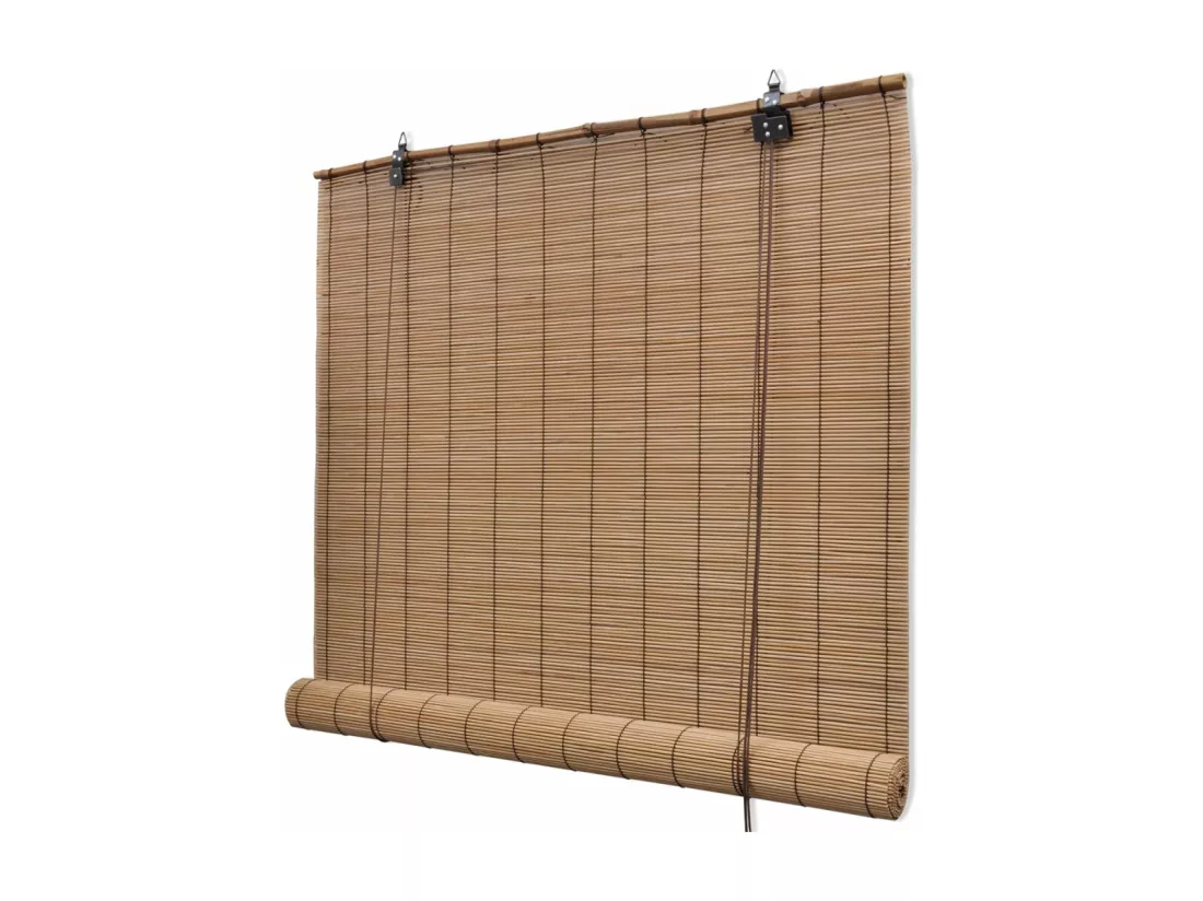 Store enrouleur bambou brun bambou marron 220 x 120 x 220 cm 4102148