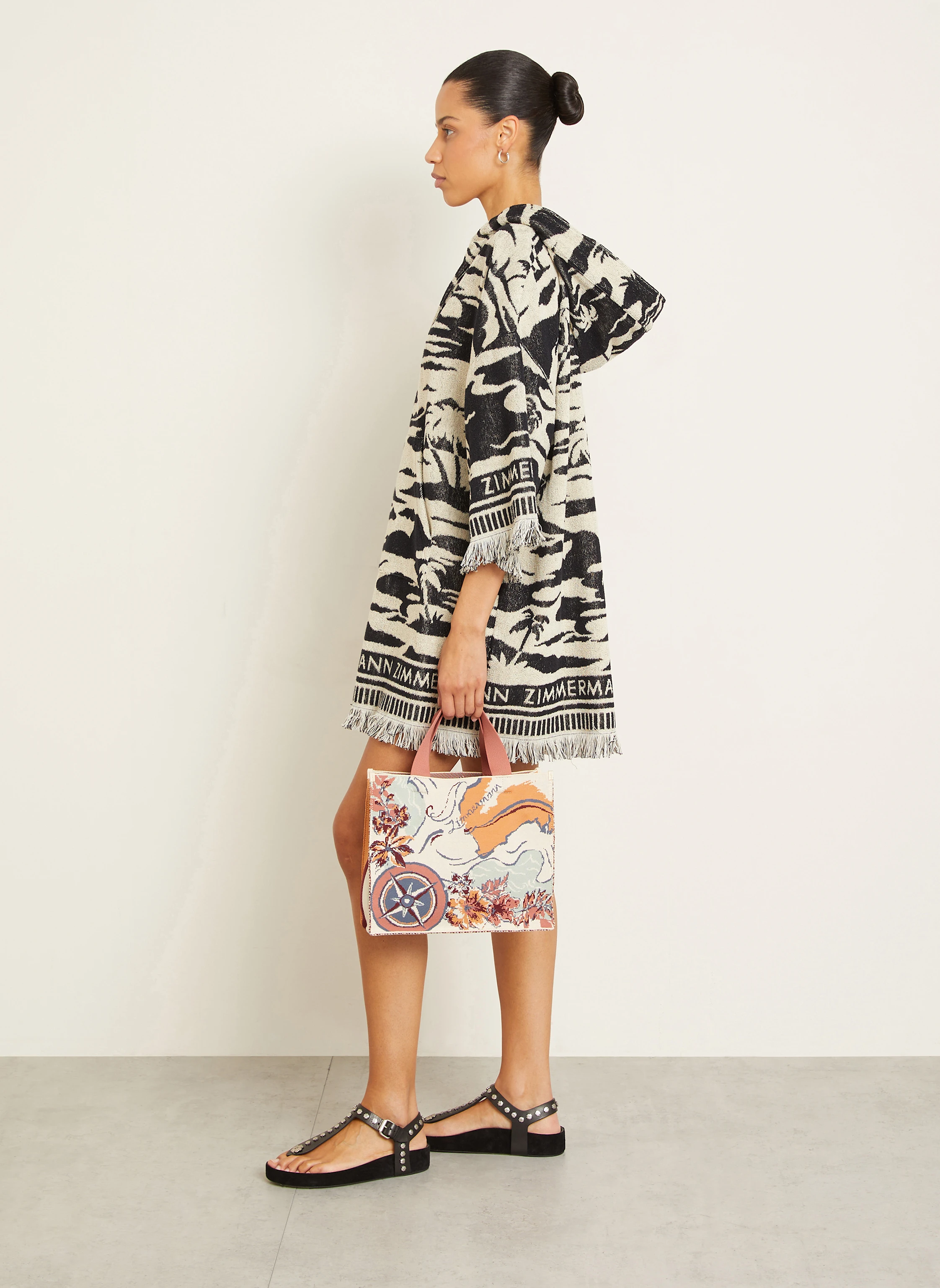 ZIMMERMANN Strandkleid MAXINE aus Frottee mit 3/4-Arm