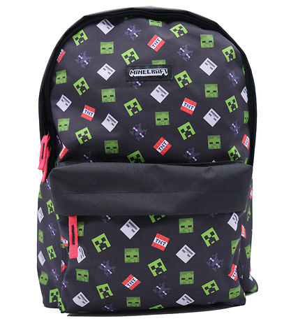 Minecraft Rygs?k - 17 L - 43x31x13 cm - Sort
