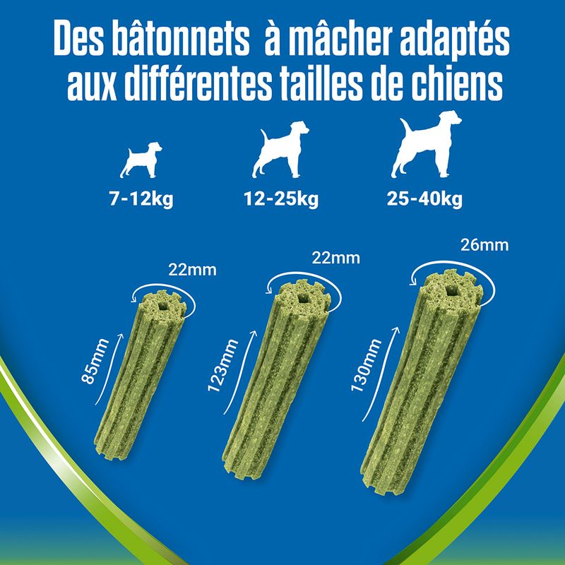PURINA Dentalife ActivFresh Bâtonnets à mâcher pour grand chien
