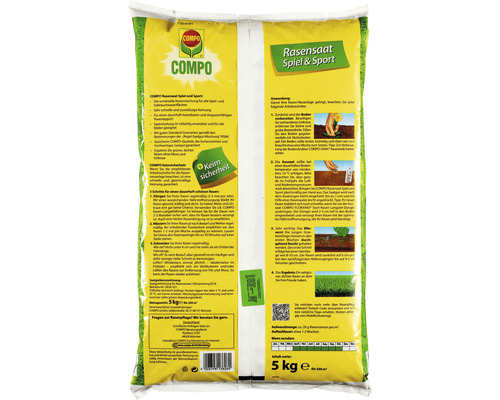COMPO Gazonzaad Play & Sport 5 kg 250 m²