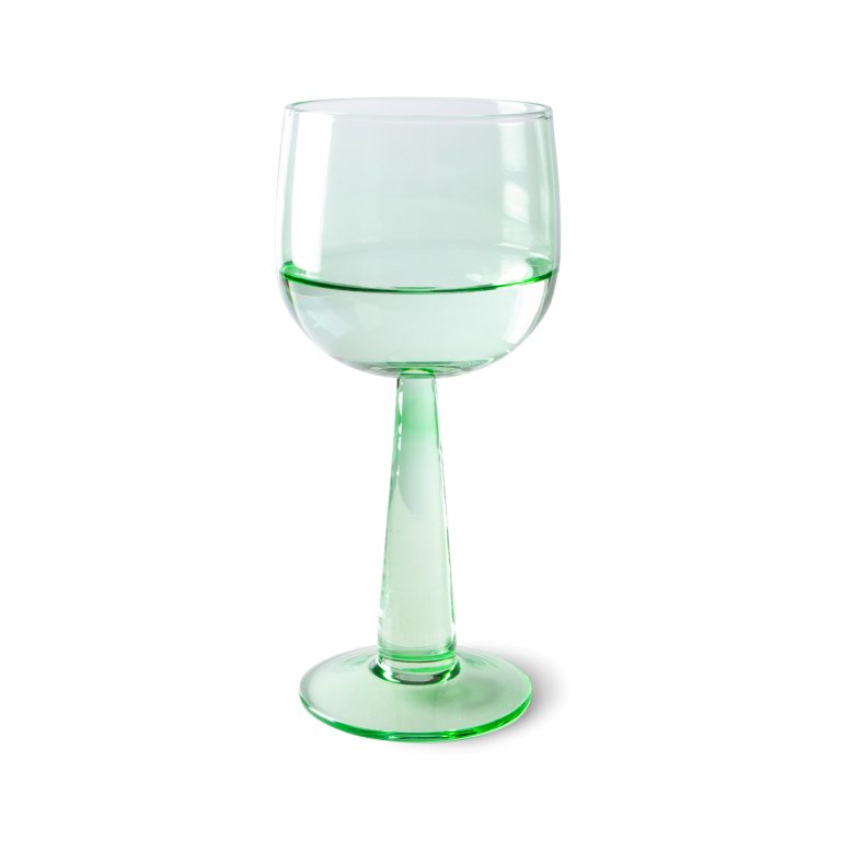 HKliving The Emeralds wijnglas tall set van 4 fern groen