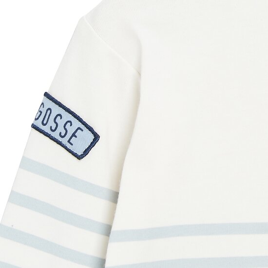 Bleu Château Tee-shirt manche longues   Stripe Freedom        de               Marèse