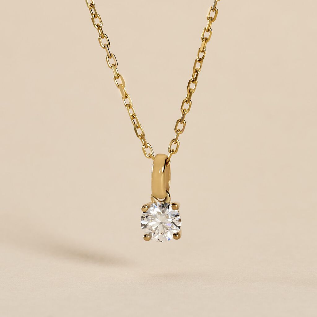 Pendentif Aphrodite Or Jaune Diamant