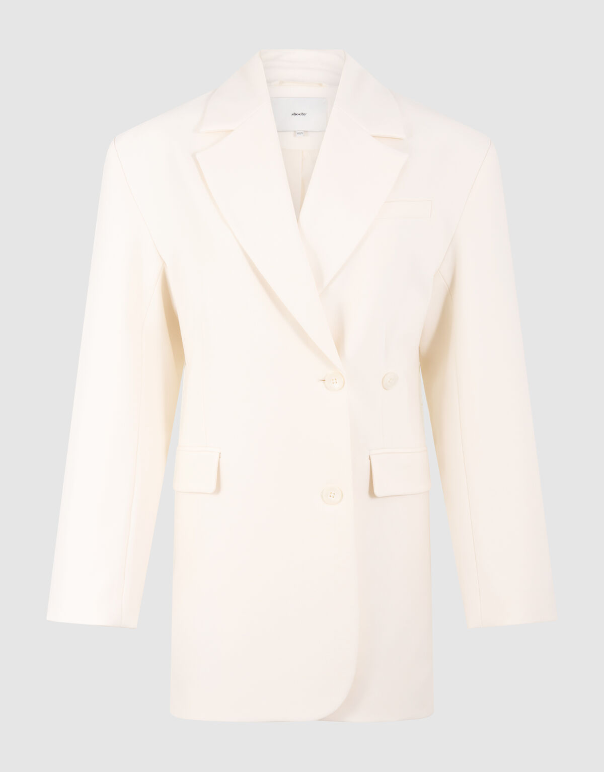 Blazer Mini Jurk Gebroken Wit