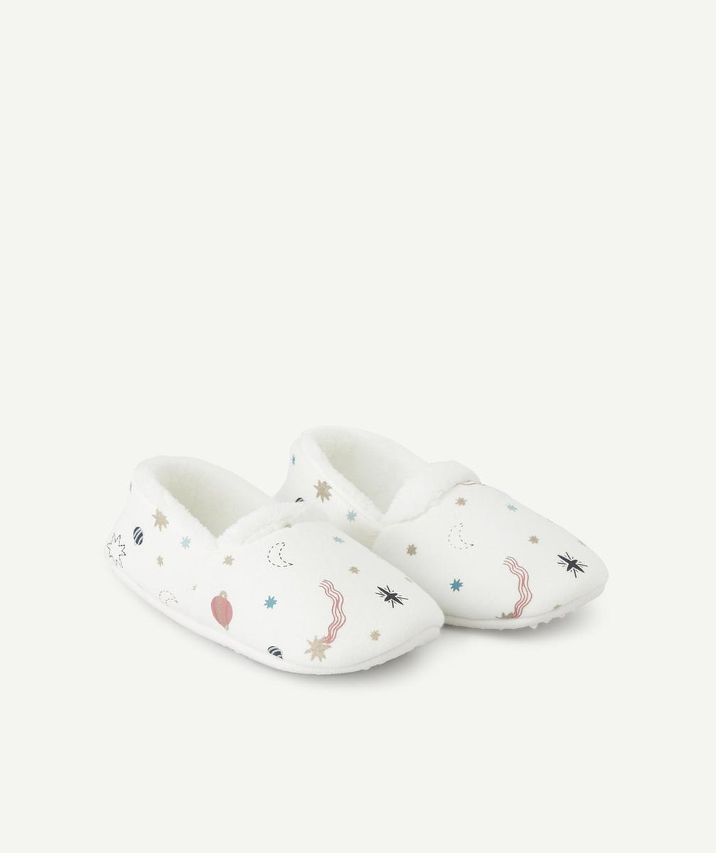 CHAUSSONS FILLE BLANCS THÈME GALAXIE