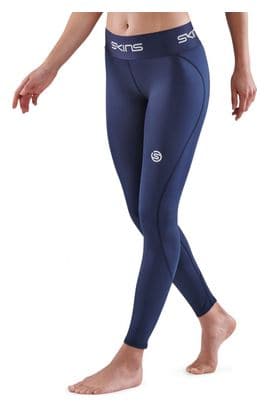 Collants Longs 7/8 Femme Skins Series-1 Bleu