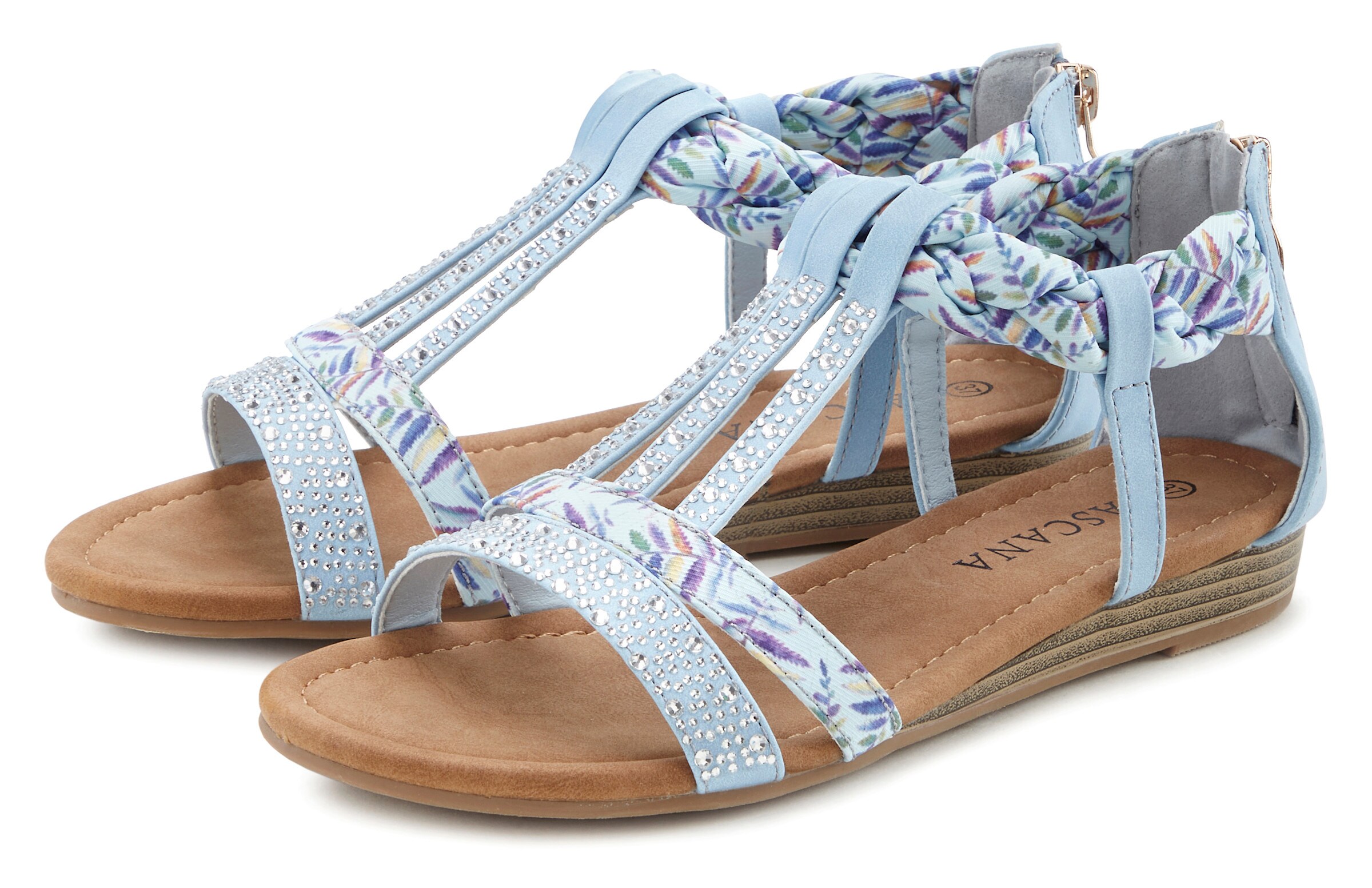 LASCANA Sandale in hellblau