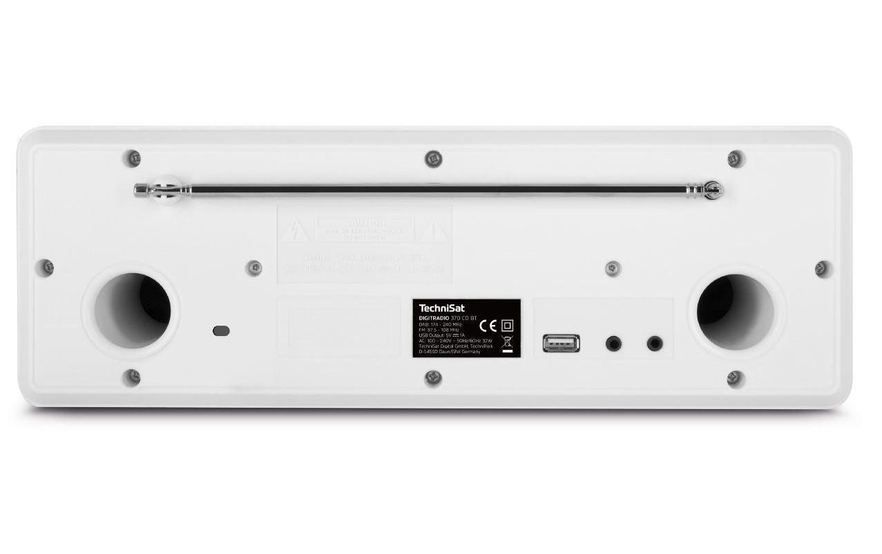 DAB+ Radio DigitRadio 370 CD BT Weiss<br>DAB+/UKW-Stereoradio mit CD-Player und Bluetooth-Audiostreaming
