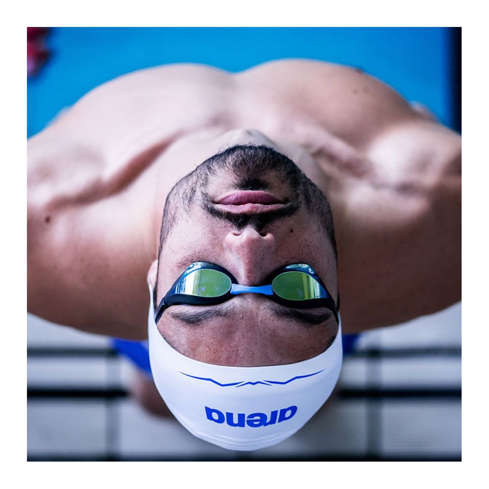 Arena COBRA CORE SWIPE MIRROR - Lunettes natation blue/white